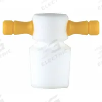 Stopper: PTFE, 16 Stopper Size, 1.25 in Overall Ht, Blue/White, 0 Holes, 1 Stoppers Included (MPN CG-3020-A-03). Key specifications — Brand: CHEMGLASS; Color: Blue/White; Stopper Size: 16; Material: PTFE.