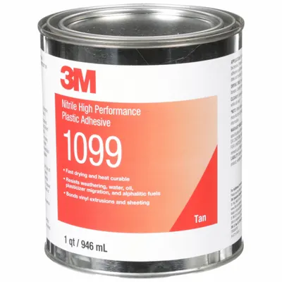3M Construction Adhesive: 1099, 1 qt, Can, Tan - Construction Adhesives for Plastics