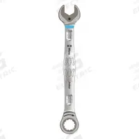 WERA Combination Wrench: Alloy Steel, Nickel Chrome, 11/16 in Head Size, 9 1/4 in Overall Lg (MPN 05073286001). Key specifications — attr309600: 11/16 in; attr309611: Nickel Chrome; attr309610: Alloy Steel; attr309604: Yes; attr309612: No; attr309613: No; attr309615: No; attr324932: WERA.