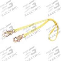 3M DBI-SALA Positioning Lanyard: Steel Snap Hook, Steel Snap Hook, 3 ft Lg, 310 lb Capacity (MPN 1231103). Key specifications — Color: Yellow; Brand: 3M DBI-SALA; Adjustable Length: No.