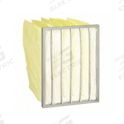 GRAINGER Pocket Air Filter: 24 in x 20 in x 15 in, MERV 15, Yellow, Synthetic - MERV 15 Pocket Air Filters