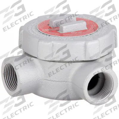 APPLETON ELECTRIC Conduit Outlet Body: Iron, GU, 1 in Trade Size, L Body - L Round Body - 90° Elbow Type