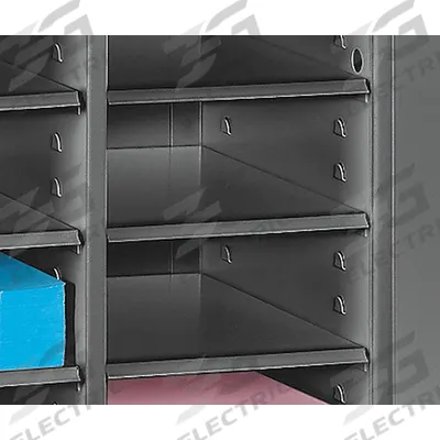 TENNSCO Supplemental Shelves: Black, 11 1/8 in Overall Dp, 9 1/4 in Overall Wd - Replacement Shelves & Dividers