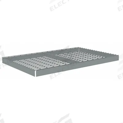 TENNSCO Shelf: 60 in x 36 in, 2,000 lb Load Capacity, Steel, 5 ga Decking, Gray - Wire Decking Shelf Kits for Boltless Shelving