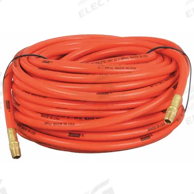 CONTINENTAL Air Hose: 1/4 in Hose Inside Dia., Orange - TPE Bulk Air Hoses with TPE Cover