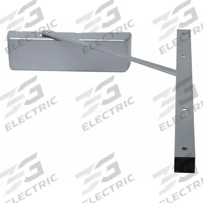 LCN Door Closer: Std Mounting Type, Grade 1 - Heavy Duty, Aluminum, 12 1/8 in Lg - Standard Arm-Mount Door Closers