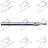 APPROVED VENDOR Carbide Bur: Ball-Nosed Cone, SL-1, Double Cut, 1/4" x 5/8" Head, 1/4" Shank (MPN 19D918). Key specifications — Trade Number: SL-1; Brand: APPROVED VENDOR.