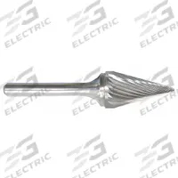 APPROVED VENDOR Carbide Bur: Pointed-End Cone, SM-61, Single Cut, 3/32" x 1/4" Head, 3/32" Shank (MPN 310-001190). Key specifications — Trade Number: SM-61; Brand: APPROVED VENDOR.