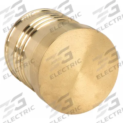 ZURN Barbed Fitting Plug: 1 1/4 in ID Size, Barbed, Brass - Crimp-On Brass Barbed Tube Fittings
