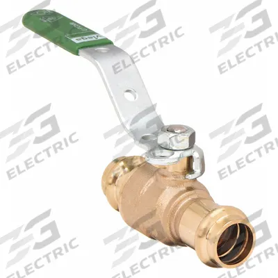 VIEGA PROPRESS Manual Two-Way Ball Valve: 3/4 in Size, Bronze, Straight, Press x Press - Bronze Ball Valves