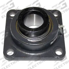 TIMKEN 4 Bolt Flange Bearing: Radial Ball, 15/16 in Bore, Cast Iron, Eccentric Collar, 3 47/64 in Lg (MPN RCJ 15/16). Key specifications — Bore Type: Cylindrical; Brand: TIMKEN; Lubricant Material: NLGI #2 Equivalent; Mounting Bolt Size: 3/8 in; System of Measurement: Inch.