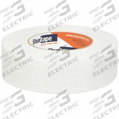 SHURTAPE Drywall Tape: Fiberglass Mesh, 300 ft x 1 7/8 in, Roll, White (MPN 230245). Key specifications — Color: White; Series: Fiberglass Mesh; Brand: SHURTAPE.