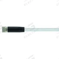 Cordset: M8 Female Straight X Bare Wire, 4 Pins, Gray, PVC, 15 m Cable Lg, 24 AWG Wire Size (MPN 7000-08061-2111500). Key specifications — Cable Jacket Color: Gray; End 1 Mounting Orientation: Straight; End 1 Gender: Female; End 1 Connection Type: M8; Cable Jacket Material: PVC; Brand: MURRELEKTRONIK; IP Rating: IP67; End 2 Connection Type: Bare Wire.