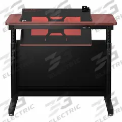 VERSADESK Standing Desk: Cherry, Wood, 36 in Overall Wd, 24 in Overall Dp, 36 in Max Desktop Ht (MPN RST3624-BC). Key specifications — Frame Color: Black; Frame Material: Steel; Brand: VERSADESK; Desktop Color: Cherry; Desktop Material: Wood.