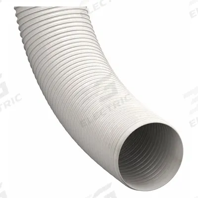 HI-TECH DURAVENT Industrial Ducting Hose: 8 in Hose Inside Dia., 25 ft Hose Lg, 6 psi - FDA-Certified Thermoplastic Duct Hoses for Dust