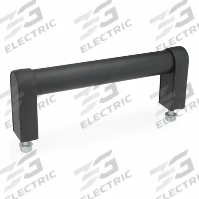 JW WINCO Pull Handle: Threaded Holes, Front-Mount, 15.75 in Mounting Hole Center to Center - Load-Rated Straight-Leg Tubular Pull Handles