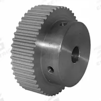 DAYTON Timing Pulley: Curvilinear, Fixed, For HTD Timing Belt Section, For 9 mm Belt Wd, 48 Teeth (MPN 48-3M09M6A8). Key specifications — Brand: DAYTON; Finish: Clear Anodized; For Belt Series: Powerhouse®.