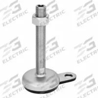 JW WINCO Male-End Leveling Mount: Swiveling Stud, 3/4"-10 Thread Size, 3.94 in, 3,822 lbf Capacity (MPN 33-100-3/4X10-150-B1-UK). Key specifications — Base Shape: Round; Load Capacity: 3,822 lbf; Thrust Pad Material: Buna-N; Includes: Nut.