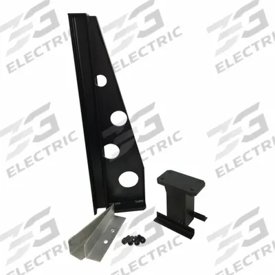 QUICK DAM Flood Gate Stanchion Set: 27 1/2 in Overall Ht, 11 in Overall Wd, 36 in Overall Lg - Accessories for Doorway Flood Barriers