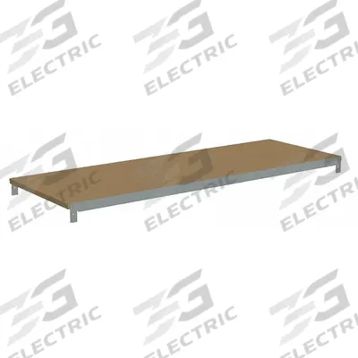 TENNSCO Shelf: 42 in x 15 in, 550 lb Load Capacity, Particleboard, Gray - Particleboard Decking Shelf Kits for Boltless Shelving