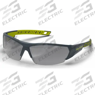 HEXARMOR Safety Glasses: Dark Gray Lens, Half-Frame - Padded Comfort-Fit Safety Glasses