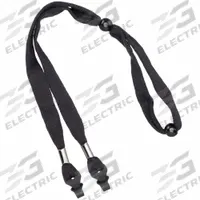 MCR SAFETY Eyewear Cord: Solid, 30 in Overall Lg, Black, Loop, Adj/X-Ray Detectable (MPN 215). Key specifications — Features: Adjustable; Color: Black; Brand: MCR SAFETY.