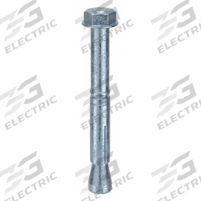 MKT FASTENING Wedge Anchor Stud: 187 mm Overall Lg, 24 mm Dia, M16 Thread Size, Steel - Steel Wedge Anchors