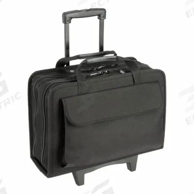PLATT Tool Bag: 18 1/8 in W 6 in D 13 1/4 in H, Nylon, Black, 47 Inside Pockets - Rolling Tool Bags & Backpacks