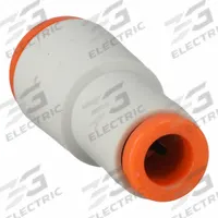 SMC Push-Fit Fitting: 3/16 in OD x 1/4 in OD Size, Push-to-Connect x Push-to-Connect, Brass, Brass (MPN KQ2H05-07A). Key specifications — Brand: SMC.