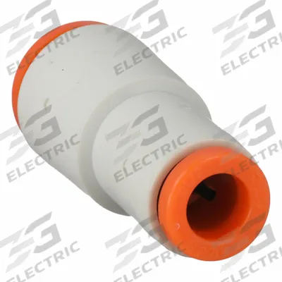 SMC Push-Fit Fitting: 3/16 in OD x 1/4 in OD Size, Push-to-Connect x Push-to-Connect - Polybutylene & Brass Tube Fittings