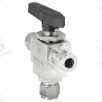 HAM-LET Manual Three-Way Ball Valve: 12 mm, 316 Stainless Steel, L Flow, Full Port Ball Port, Lever (MPN H-6800-SS-L-12MM-CST). Key specifications — Brand: HAM-LET; Handle: Lever.