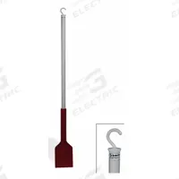 Scraper: Scraper, Non-Sterile, LDPE, 42 in Overall Lg, 5 in Overall Wd, 36 in Handle Lg, Red (MPN F36831-0000). Key specifications — Product Type: Scraper; Standards: FDA Grade Material; Brand: APPROVED VENDOR; Color: Red.
