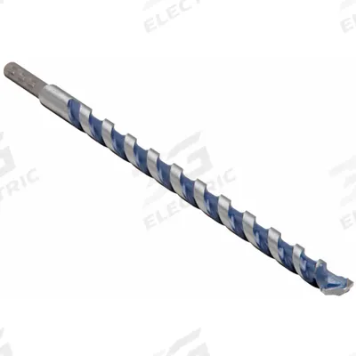 BOSCH Round Hammer Drill: 5/8 in Drill Bit Size, 10 in Max Drilling Dp - Round-Shank Masonry Drill Bits