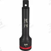 MILWAUKEE Impact Extension: 3/4 in Input Drive Size, 3/4 in Output Drive Size, 7 in Overall Lg, Std (MPN 49-66-6710). Key specifications — attr1204876: Locking Not Included; attr1204887: MILWAUKEE; attr1204888: Black Phosphate.