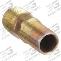 CAMPBELL Barbed Hose Fitting: For 3/4 in Hose I.D., Hose Barb x NPT, 3/4 in x 3/4 in Fitting Size (MPN MAB 3). Key specifications — Fitting Connection Type: Hose Barb x NPT; Fitting Gender: Male x Male; Nipple Grip Type: Hex; Brand: CAMPBELL.