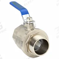 APPROVED VENDOR Manual Two-Way Ball Valve: 2 in, Nickel-Plated Brass, Straight, MNPT x FNPT, Lever (MPN G-KTCM-200NP). Key specifications — Brand: APPROVED VENDOR; Handle: Lever.