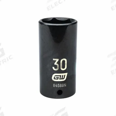 GEARWRENCH General Purpose Impact Sockets: 1/2 in Drive Size, Metric, 30 mm Socket Size - 1/2" Drive Impact Sockets