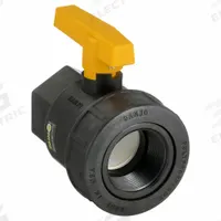 BANJO Manual Two-Way Ball Valve: 2 in, Polypropylene, Straight, FNPT x FNPT Union, One-Piece (MPN UV200FP). Key specifications — Brand: BANJO; Handle Type: Lever; Handle: Lever.