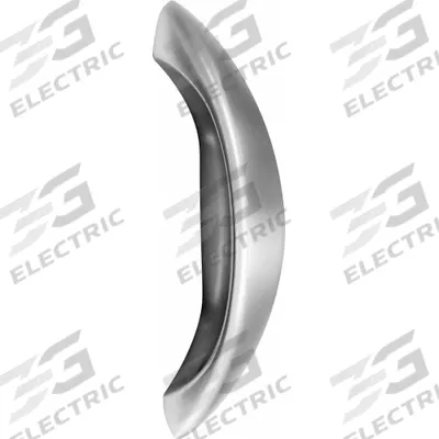 KINGSWAY GROUP Pull Handle: Thru-Bolt, Aluminum, Silver, M4 Screw Size, 0.787 in - Ligature Resistant Crescent Pulls & Pull Handles