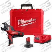 MILWAUKEE Cordless Cable Cutter: M12™, 1 3/16 in Comm Cable/600 MCM Copper/750 MCM Aluminum, C-Head (MPN 2472-21XC). Key specifications — attr531858: (1) Charger; attr531873: Yes; attr531847: M12™; attr531859: 600 MCM Copper; attr531884: Cable Cutter; attr531849: MILWAUKEE.