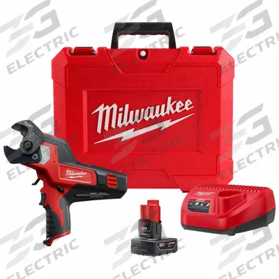 MILWAUKEE Cordless Cable Cutter: M12, 1 3/16 in Comm Cable/600 MCM Copper/750 MCM Aluminum - Milwaukee Cable Cutters