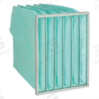 GRAINGER Pocket Air Filter: 24 in x 20 in x 22 in, MERV 11, Orange, Synthetic, 6 Pockets (MPN 5M413). Key specifications — Display Sell UOM: EA; Brand: GRAINGER; Media Material: Synthetic; Performance Rating: MERV 11.
