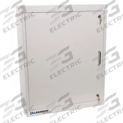 LAKESIDE Supply Cabinet: 24 in x 10 in x 30 in, 3 Shelves, 1 Doors, Keyed - High-Security Metal Wall-Mount Medical Cabinets