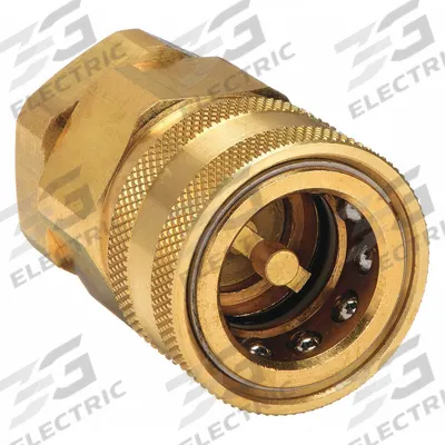 SNAP-TITE Hydraulic Quick Connect Hose Coupling: 3/4 in, Brass, 681.3 lpm Max. Flow Rate - H Series Hydraulic Quick-Connect Coupling Bodies