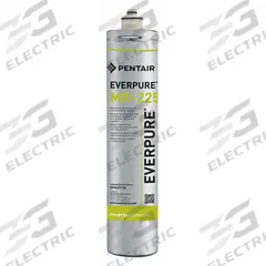 PENTAIR/EVERPURE Water Filter Cartridge: 225 gpd, 17 in Overall Ht, 3 1/4 in Overall Dia (MPN EV962703-75). Key specifications — Reduces: Scale; Filter Media: Reverse Osmosis Separation.