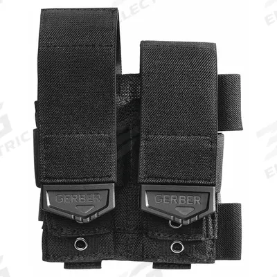GERBER Tool Sheath: For 2 in Belt Wd - Max, 5 Pockets - Nylon Tool Holsters