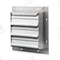 25"H-W 5.75"L Aluminum Wall Shutter: For 20 in Fan, Single Panel, 25 in H, 25 in W, 2 1/2 in D, Wall (MPN 53DR13). Key specifications — Airflow Direction: Horizontal; Blade Type: Flat Blade; Brand: DAYTON; Maximum Air Velocity: 2500 fpm; Mounting Position: Vertical.