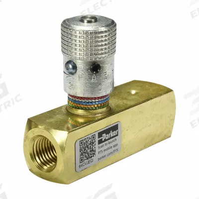 Parker Flow Control Valve: 25 gpm Max Flow Rate, 3/4 in NPT, 3/4 in NPT - General Purpose Flow Control Valves