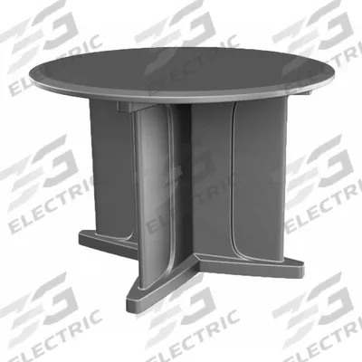 CORTECH Table: 29 in Overall Ht, 42 in Overall Dia, No Game Top, Ballast Accepted - Round X-Base Tables