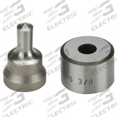 ENERPAC Punch and Die Set: 5/16 in Bolt Size (In.), 0.31 Cold Rolled C-1018, 0.38 in Boilerplate (MPN SPD375)